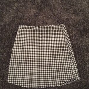 Gingham checkered skirt